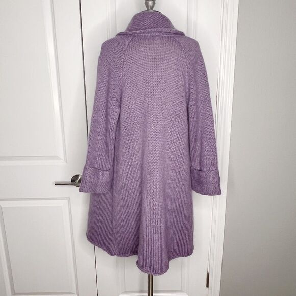 Soft Surroundings Telluride Wool Alpaca Topper Open Front Cardigan Sweater Small - Picture 4 of 9